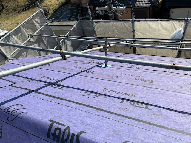 防水シート施工